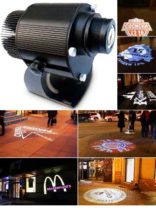 Гобо проектор для рекламы LED GB30R Outdoor